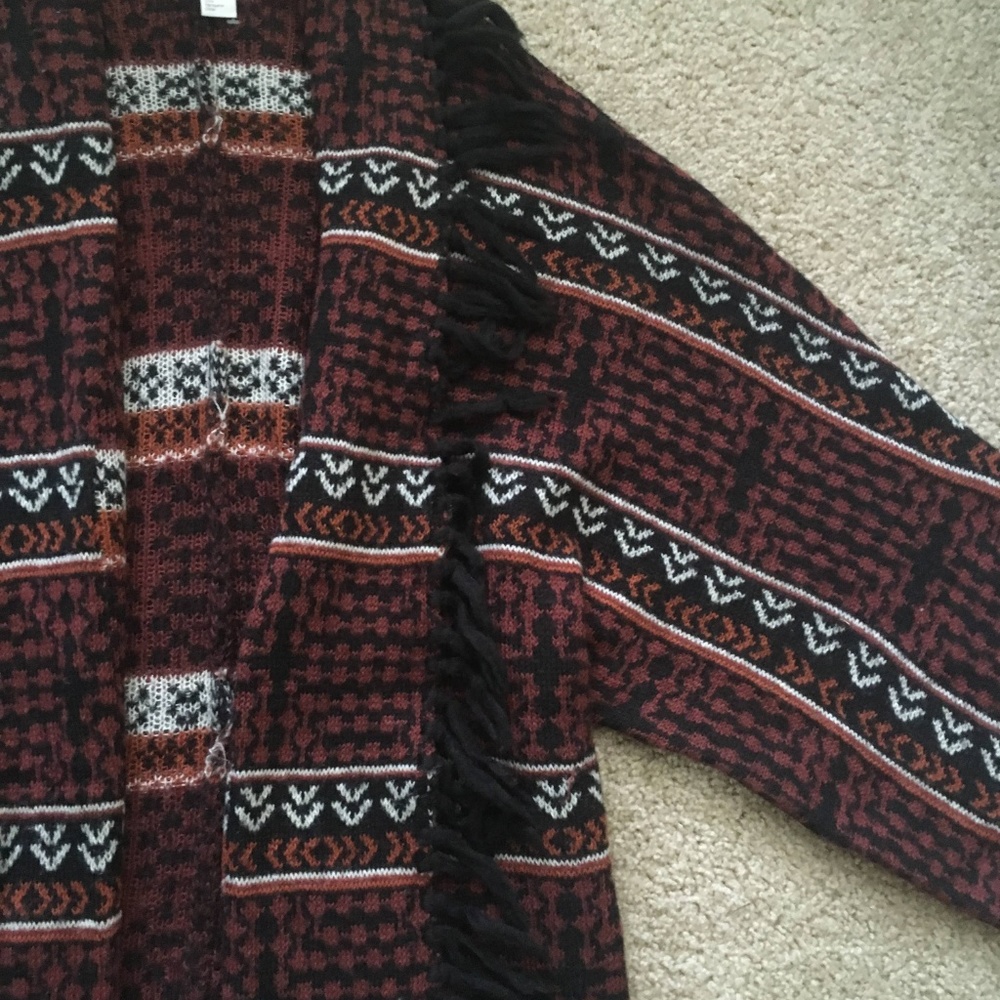H&M Aztec Patterned Fringe Cardigan - Picture 4 of 5